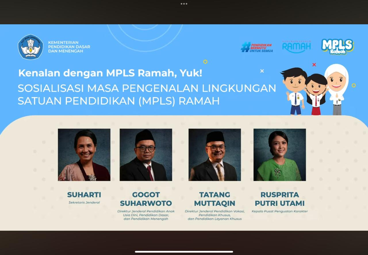MPLS Ramah: Pendidikan Bermakna Dimulai Sejak Hari Pertama Sekolah